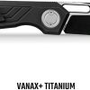 Vosteed Xeno Vanchor Lock Folding Knife 3.25" Vanax Black Titanium