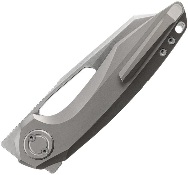 Vosteed Thunderbeast Vanchor Lock Folding Knife 3.5" M390 Gray Titanium