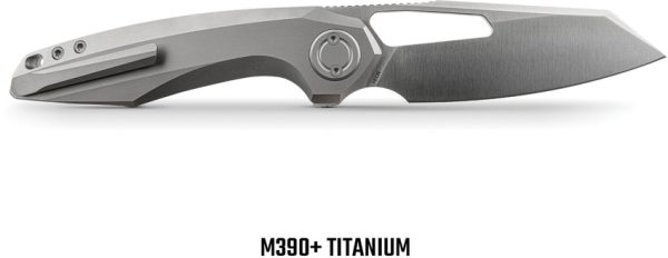 Vosteed Thunderbeast Vanchor Lock Folding Knife 3.5" M390 Gray Titanium