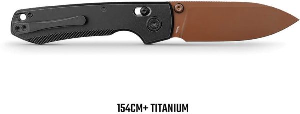 Vosteed Raccoon TiSlim Folding Knife 3.25" 154CM Crossbar Lock Black