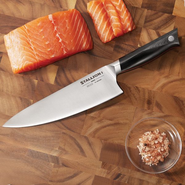 VOSSLCH4180_add_04 Vosteed Stallion 8" Chef's Knife, 1.4116 Stainless, Black G10