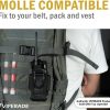 Viperade CHA1 Radio Pouch Black MOLLE Compatible