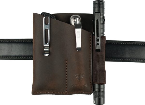 Viperade PJ12 EDC Pocket Organizer Brown Leather