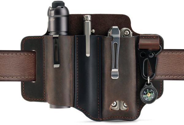 Viperade PJ29 Multi Tool Belt Sheath Brown Leather