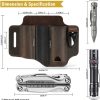 Viperade PJ29 Multi Tool Belt Sheath Brown Leather