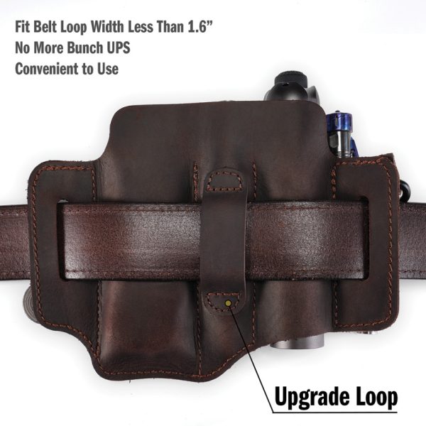 Viperade PJ36 Multi Tool Belt Sheath Brown Leather