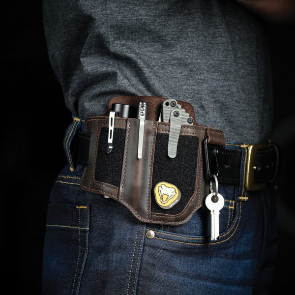 Viperade PL3 Multi Tool Belt Sheath Dark Brown Leather