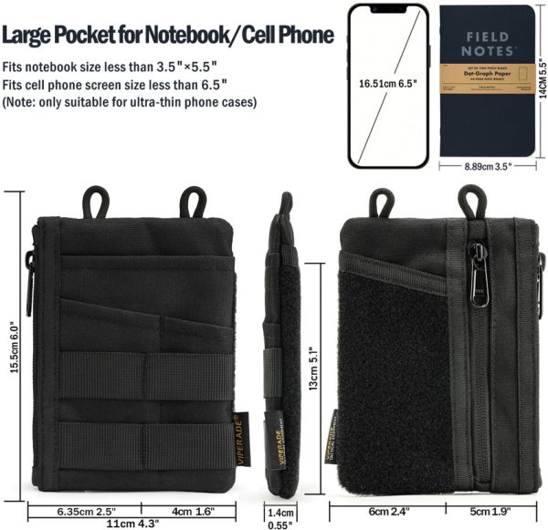 Viperade VE18 EDC Pocket Organizer with MOLLE Straps