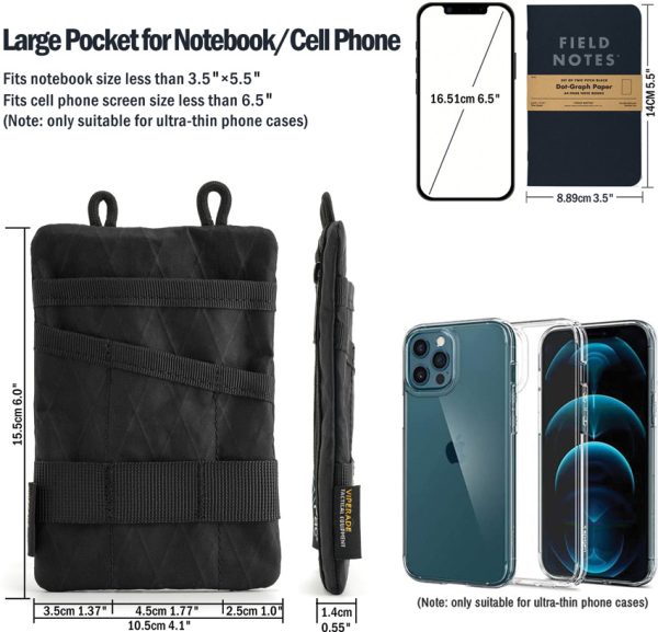 Viperade VE1 Organizer Pouch Black 500D Oxford