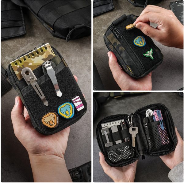Viperade VE26 EDC 8-Pocket Organizer Black 500D Polyester
