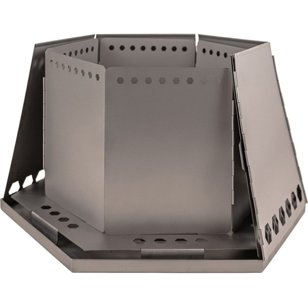 Vargo MegaHex Portable Fire Pit with Nylon Carry Case