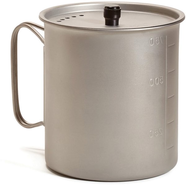 Vargo Ti-Lite Mug 750ml Titanium w/ Strainer Lid
