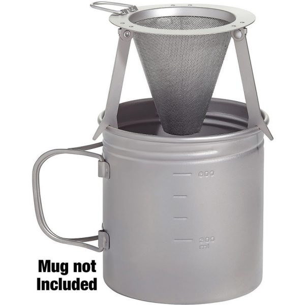 Vargo Titanium Travel Coffee Filter with Folding Handle