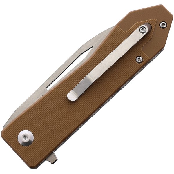 Vargo Sobata 815 Linerlock Folding Knife 3" Brown G10