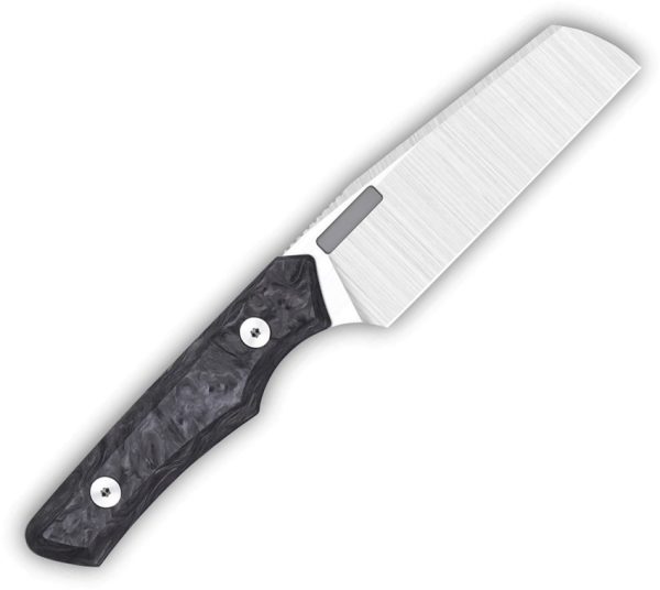 Vero Engineering Axon Fixed Blade 4" M390 Marbled Carbon Fiber w/ Sheath