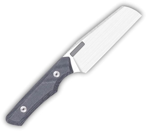 VROALLHSBM_add_01 Vero Engineering Axon Fixed Blade 4" M390 Cleaver Black Micarta