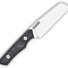 Vero Engineering Axon Fixed Blade Knife 4" M390 Marbled Carbon Fiber