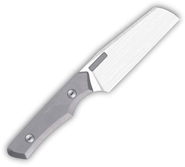 Vero Engineering Axon Fixed Blade 4" M390 Hand Satin Ti