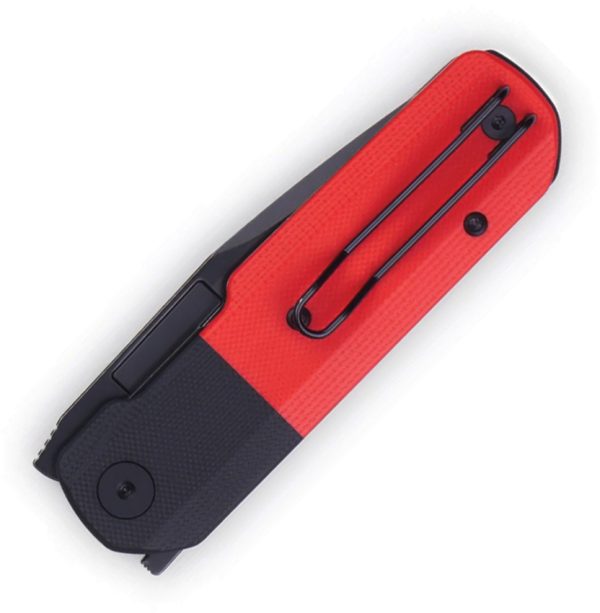 Vero Engineering Avid 1 Linerlock 3.25" S45VN Red and Black G10
