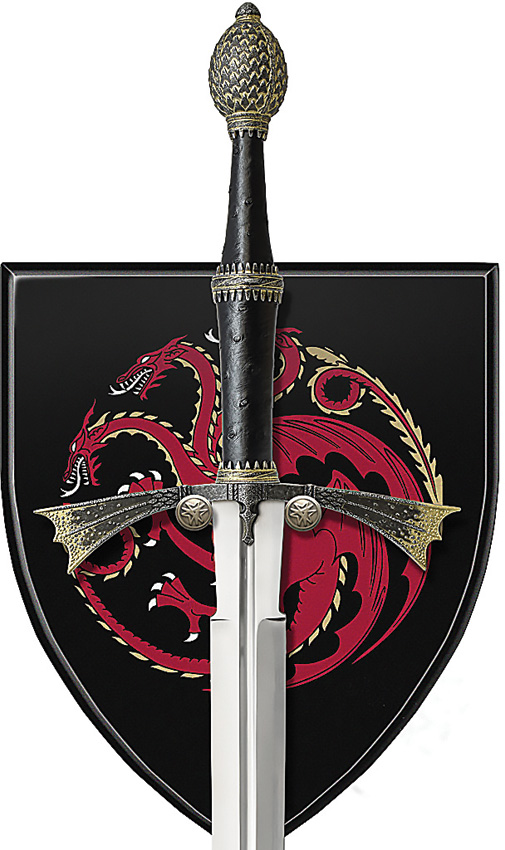 Valyrian Steel Dark Sister Sword 32in Blade Replica w/ Display Plaque