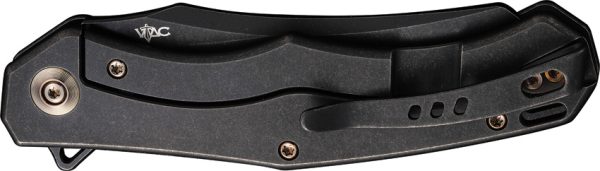 Viking Tactics RekkeR Framelock Black Stonewash CPM-20CV Folding Knife