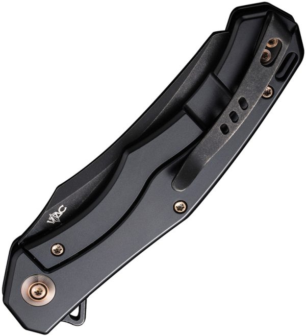Viking Tactics RekkeR Framelock Gold Folding Knife CPM-20CV 3.63"