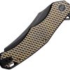 Viking Tactics RekkeR Framelock Gold Folding Knife CPM-20CV 3.63"