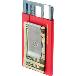 Wagner Super Slim Wallet Flash Red with Aluminum Construction