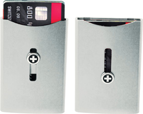 Wagner Super Slim Wallet Silver Aluminum Card Holder
