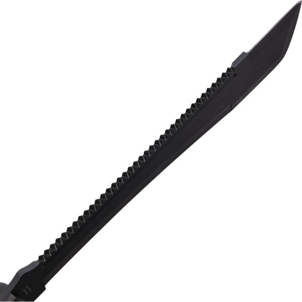 Walther MSM Machete 12" 1065 Carbon Steel Sawback Black