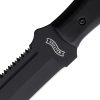 Walther MSM Machete 12" 1065 Carbon Steel Sawback Black