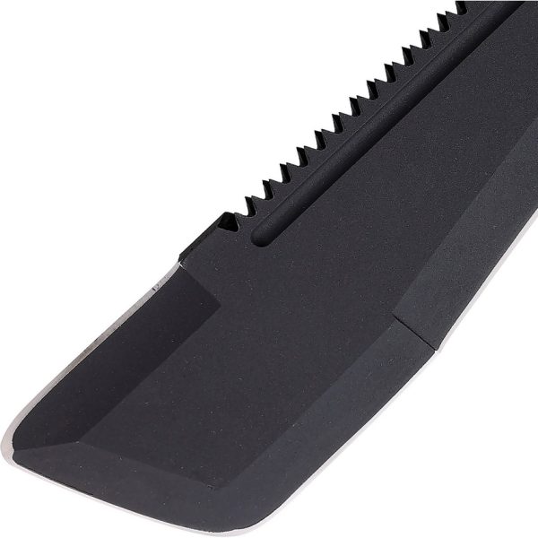Walther MSM Machete 12" 1065 Carbon Steel Sawback Black