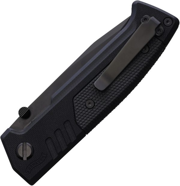 Walther PDP Linerlock Tanto Folding Knife 3.5" Black D2