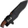 Walther P38 Fixed Blade Knife 5.25" Black Coated 440C w/ Sheath