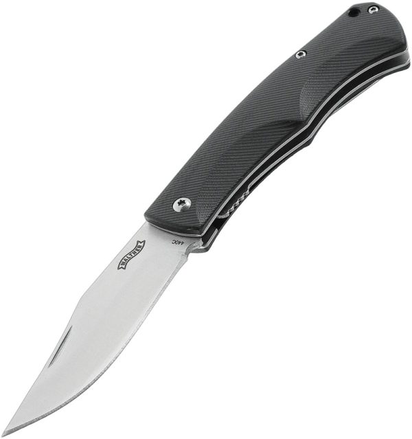 Walther CTK 1 Linerlock Folding Knife 3" 440C Black G10