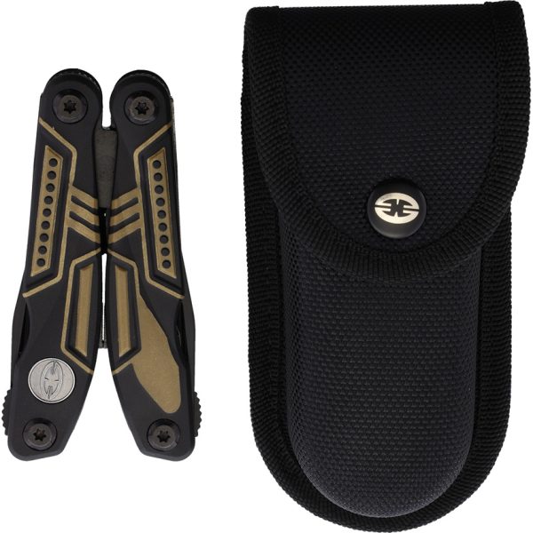 WithArmour Ranger Multi Tool 4" Closed Black Tan TPR Handles