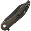 WAR083BK_add_01 Steel Sharp Designs WithArmour Gasper Linerlock Folding Knife 3.5" D2 Green