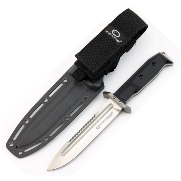WithArmour Expendable Fixed Blade Knife 6.5" D2 Black G10