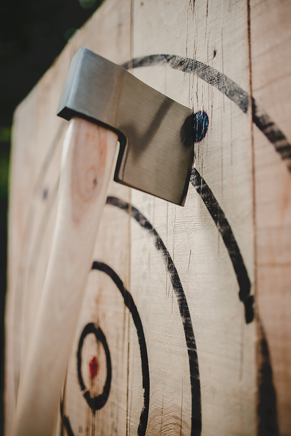 World Axe Throwing League Colossus Big Axe 27.5" 1045 Carbon Steel