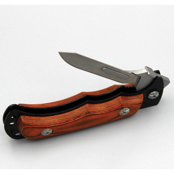 Wiebe Knives Vixen Linerlock Folding Scalpel 4.5" w/ 24 Blades & Sheath