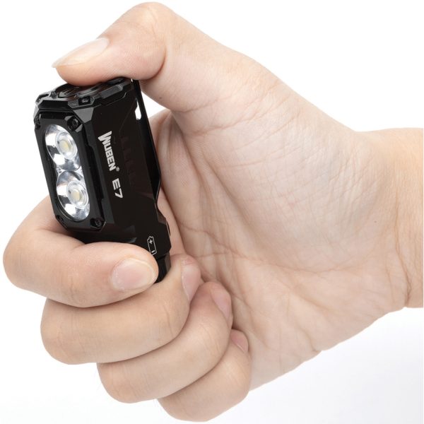 WUBEN E7 Mini Flashlight Rechargeable Black
