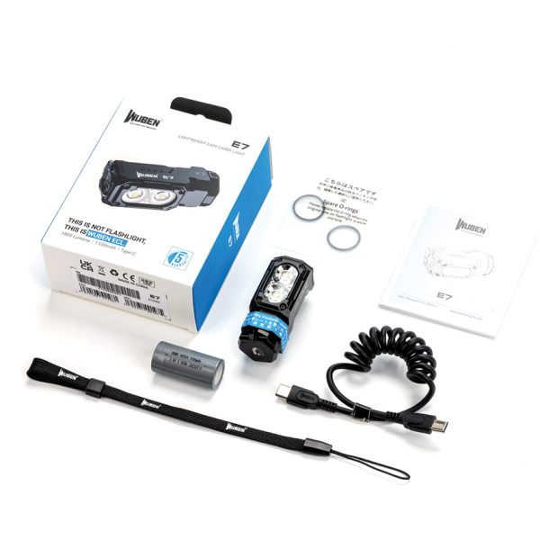 WUBEN E7 Mini Flashlight Rechargeable Black