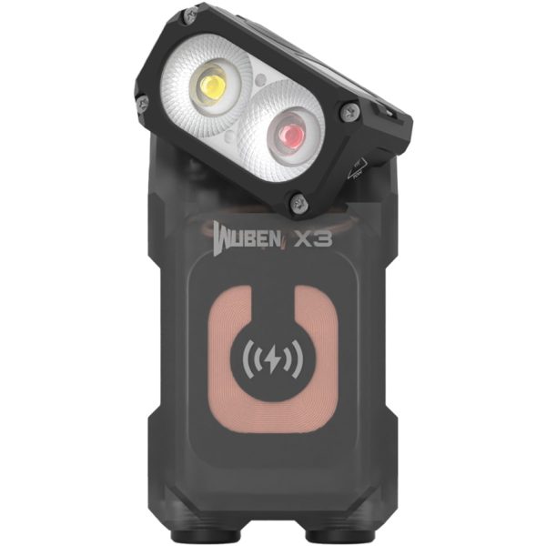 WUBEN Lightok X3 Owl Rechargeable Flashlight Dual LED Black