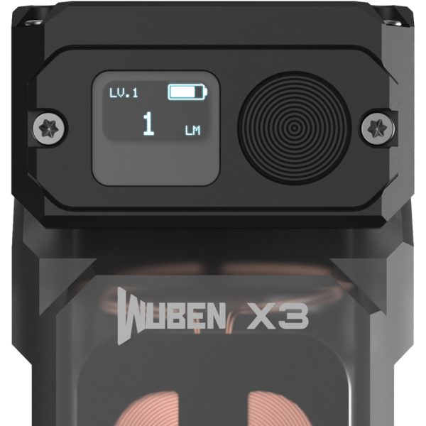 WUBEN Lightok X3 Owl Rechargeable Flashlight Dual LED Black