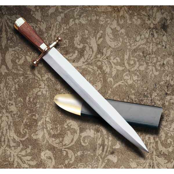 Windlass Arkansas Toothpick Fixed Blade 13" Carbon Steel Brown