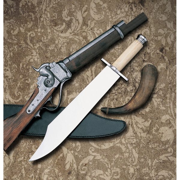 Windlass Texas Bowie 13.5" Carbon Steel Blade w/ Sheath