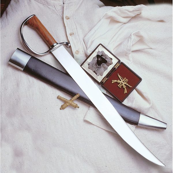 Windlass D-Guard Bowie Fixed Blade Knife 17" Satin Carbon Steel
