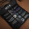 We Knife Co Ltd Black Nylon Knife Roll Holds 10 Folding Knives