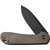 We Knife Co Ltd Elementum Framelock 3" CPM-20CV Bronze Titanium Folding Knife