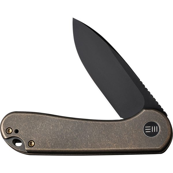 We Knife Co Ltd Elementum Framelock 3" CPM-20CV Bronze Titanium Folding Knife